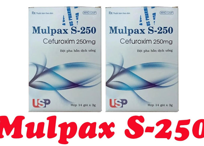 Thuốc Mulpax S-250 điều trị bệnh nhiễm khuẩn đường hô hấp (Hộp 14 gói)
