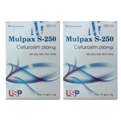 Thuốc Mulpax S-250 điều trị bệnh nhiễm khuẩn đường hô hấp (Hộp 14 gói)