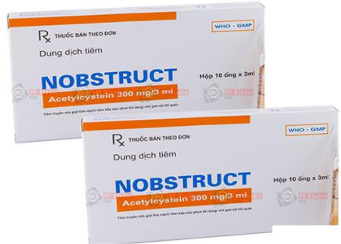 Thuốc Nobstruct điều trị các bệnh về đường hô hấp (Hộp 10 ống x 3 ml)