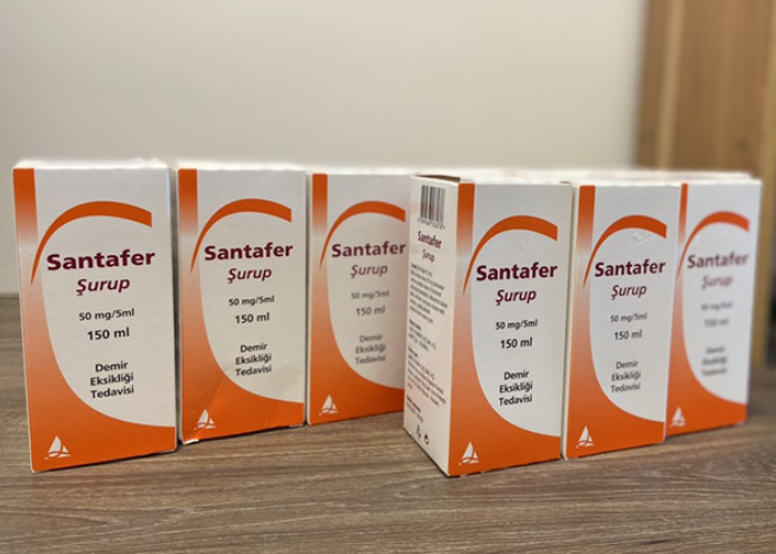 Thuốc Santafer 50mg/5ml điều trị thiếu máu và thiếu sắt (Hộp 1 lọ)