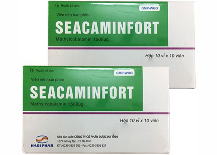 Thuốc Seacaminfort Hadiphar điều trị các bệnh lý thần kinh ngoại biên (10 vỉ x 10 viên)