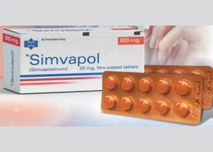 Thuốc Simvapol 20mg Polfarmex phòng ngừa bệnh mạch vành (hộp 1 vỉ x 10 viên)