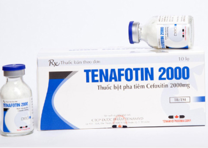 Thuốc Tenafotin 2000 Tenamyd điều trị các nhiễm khuẩn, áp xe phổi, đường tiết niệu (Hộp 1 lọ)