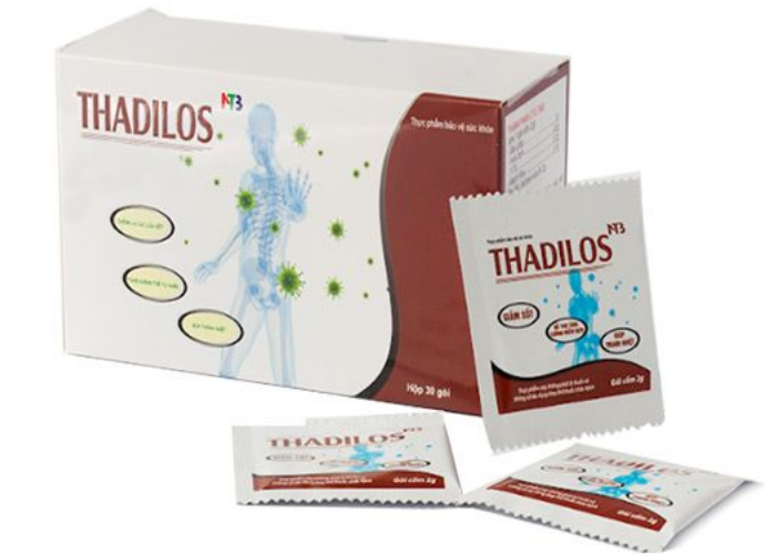 Thuốc Thadilos NTB Pharmanew giúp hạ sốt, tăng cường miễn dịch (Hộp 30 gói x 2g)