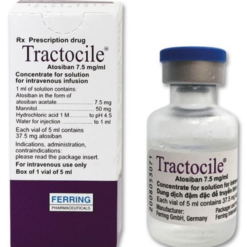 Thuốc Tractocile 7.5mg Ferring có tác dụng thúc đẻ, cầm máu sau đẻ và chống đẻ non (Hộp 1 lọ 5ml)
