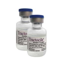 Thuốc Tractocile 7.5mg Ferring có tác dụng thúc đẻ, cầm máu sau đẻ và chống đẻ non (Hộp 1 lọ 5ml)