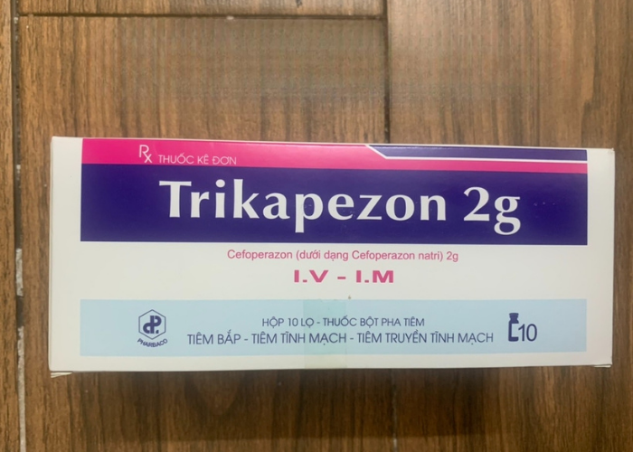 Thuốc Trikapezon 2g Pharbaco điều trị nhiễm khuẩn
