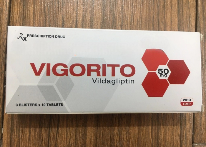 Thuốc Vigorito Davipharm kiểm soát đường huyết ở bệnh đái tháo đường típ 2 (3 vỉ x 10 viên)