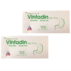 Thuốc Vinfadin 20mg/2ml VINPHACO điều trị viêm loét dạ dày, tá tràng, viêm thực quản trào ngược (Hộp 1 vỉ x 10 ống x 2ml)