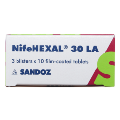 Viên nén NifeHexal 30 LA Sandoz điều trị tăng huyết áp (3 vỉ x 10 viên)