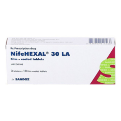 Viên nén NifeHexal 30 LA Sandoz điều trị tăng huyết áp (3 vỉ x 10 viên)
