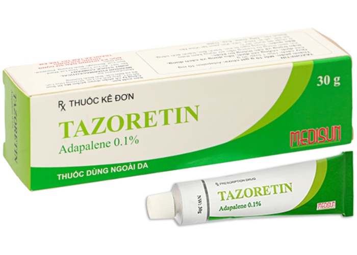 Gel bôi ngoài da Tazoretin điều trị mụn trứng cá vừa và nhẹ (30g)