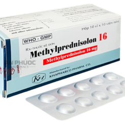 Thuốc Methylprednisolon 16 Khapharco kháng viêm, điều trị viêm khớp dạng thấp, lupus ban đỏ hệ thống (10 vỉ x 10 viên)