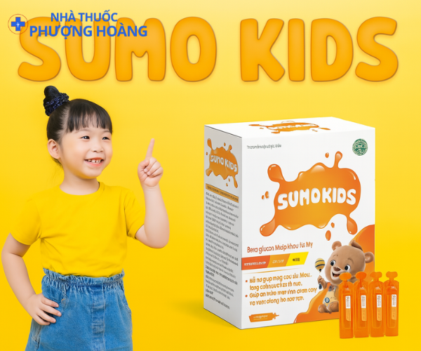 Siro Sumo Kids hỗ trợ tăng cường sức đề kháng cho bé (Hộp 20 ống)