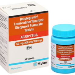 Thuốc Acriptega 50mg/300mg/300mg Mylan điều trị nhiễm virus gây suy giảm miễn dịch ở người HIV-1 (30 viên)