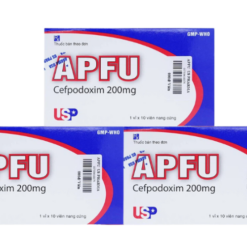 Thuốc Apfu 200mg USP điều trị các nhiễm khuẩn hô hấp (1 vỉ x 10 viên)