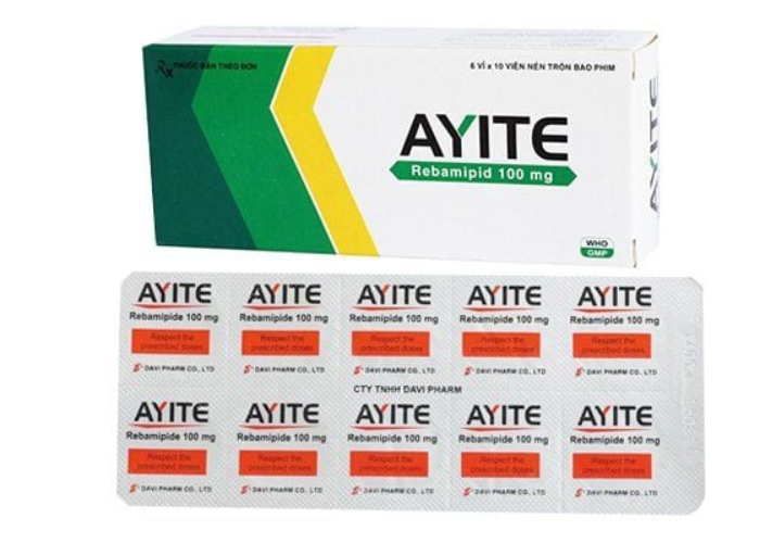Thuốc Ayite 100mg Davipharm điều trị loét dạ dày (6 vỉ x 10 viên)