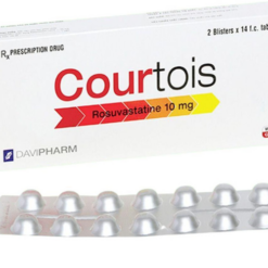 Thuốc Courtois 10mg Davipharm dùng để làm giảm LDL-cholesterol (2 vỉ x 14 viên)