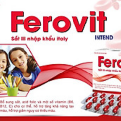 Viên Sắt Ferovit Intend 30 Viên – Bổ Máu, Sắt Hữu Cơ Dễ Hấp Thu, Cho Bà Bầu Và Người Thiếu Máu, Không Táo Bón