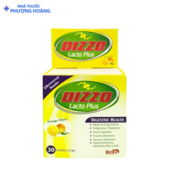 Viên uống Dizzo Lacto Plus hỗ trợ giảm đầy hơi, khó tiêu