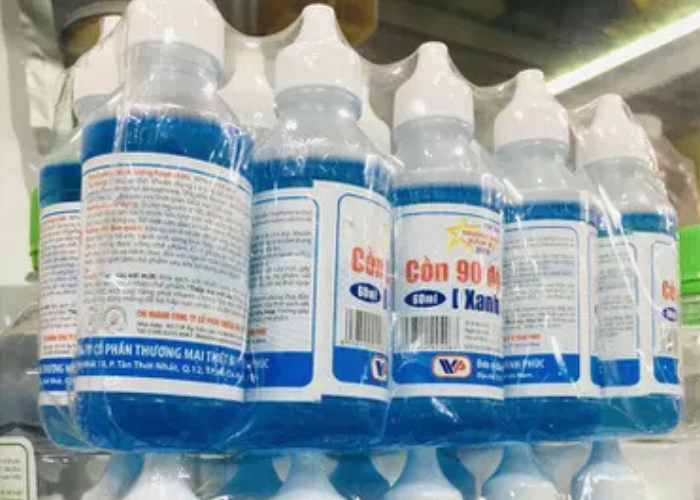 Cồn Xanh 90 độ Vĩnh Phúc hỗ trợ sát trùng vết thương ngoài (60ml)