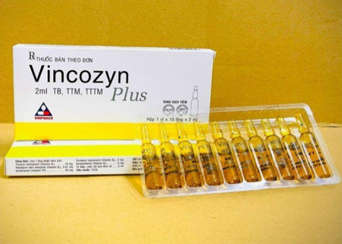 Dung dịch Vincozyn Plus Vinphaco phòng ngừa và điều trị các bệnh thiếu Vitamin B (2 vỉ x 5 ống x 2ml)