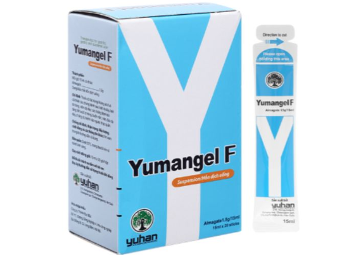 Hỗn dịch uống Yumangel F Yuhan kháng acid và cả thiện loét dạ dày - tá tràng (20 gói x 15ml)