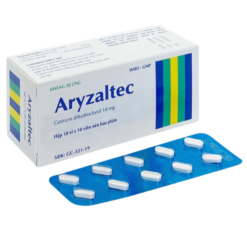 Thuốc Aryzaltec 10mg Thành Nam điều trị viêm mũi dị ứng, mày đay (Hộp 10 vỉ x 10 viên)
