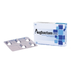 Thuốc Augbactam 625 Mekophar điều trị nhiễm khuẩn (2 vỉ x 5 viên)