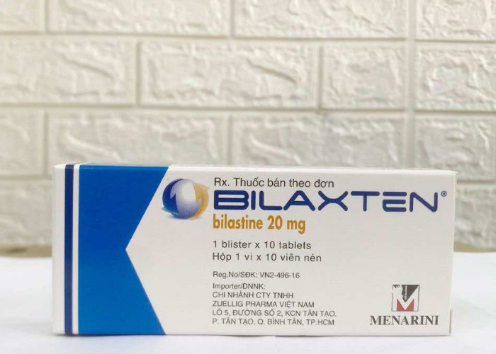 Thuốc Bilaxten 20mg Menarini điều trị viêm mũi dị ứng, mày đay (1 vỉ x 10 viên)