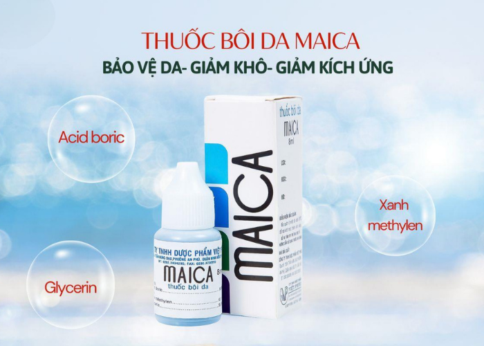 Thuốc bôi da Maica Việt Phúc giảm đau, giảm khó chịu khi da nứt nẻ, nổi ban (8ml)