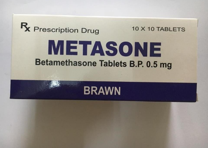 Metasone 0.5mg Brawn Laboratories thuốc một thuốc kháng viêm (Hộp 10 vỉ x 10 viên)