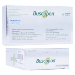 Thuốc Buscopan Boehringer giảm co thắt cơ trơn đường sinh dục, tiết niệu, đường tiêu hóa (5 vỉ x 20 viên)