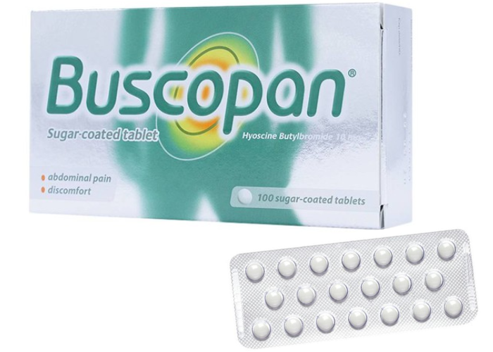 Thuốc Buscopan Boehringer giảm co thắt cơ trơn đường sinh dục, tiết niệu, đường tiêu hóa (5 vỉ x 20 viên)