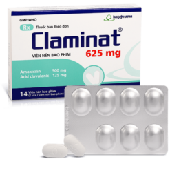 Thuốc Claminat 625mg Imexpharm điều trị nhiễm trùng (2 vỉ x 7 viên)