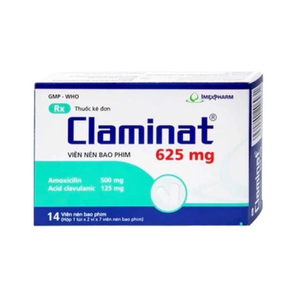 thuoc-claminat-625mg-imexpharm-dieu-tri-nhiem-trung-2-vi-x-7-vien Thuốc Claminat 625mg Imexpharm điều trị nhiễm trùng (2 vỉ x 7 viên)
