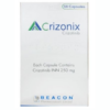 Thuốc Crizonix 250mg điều trị ung thư phổi không tế bào nhỏ (NSCLC) có đột biến ALK hoặc ROS1 ( Hộp 60 viên)