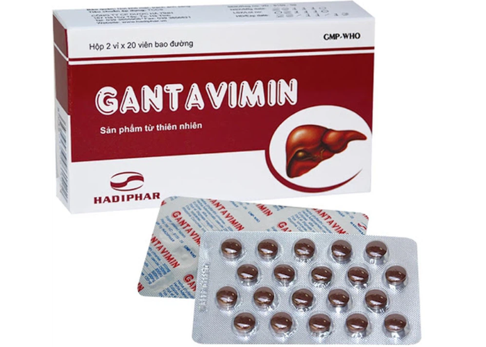 Thuốc Gantavimin Hadiphar điều trị viêm gan siêu vi B (2 vỉ x 20 viên)