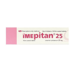 Thuốc Imepitan 25mg Agimexpharm điều trị tăng huyết áp (4 vỉ x 10 viên)