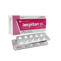 Thuốc Imepitan 25mg Agimexpharm điều trị tăng huyết áp (4 vỉ x 10 viên)
