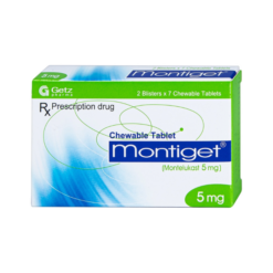 Thuốc Montiget 5mg Getz phòng và điều trị hen phế quản mãn tính (2 vỉ x 7 viên)
