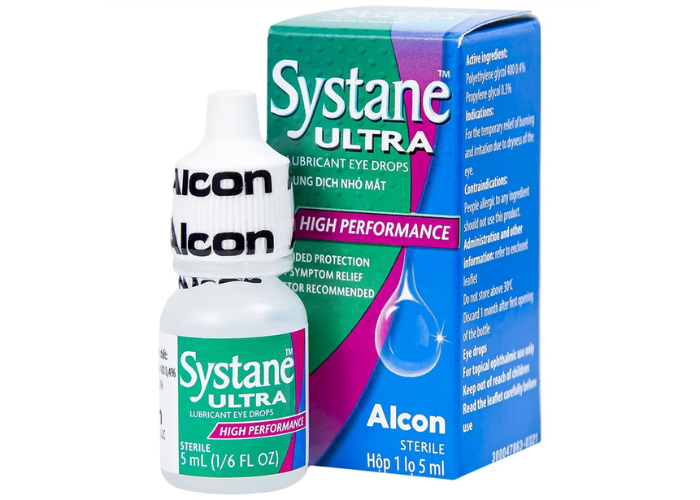 Thuốc nhỏ mắt Systane Ultra Alcon giảm các chứng rát và kích ứng do khô mắt (chai 5ml)