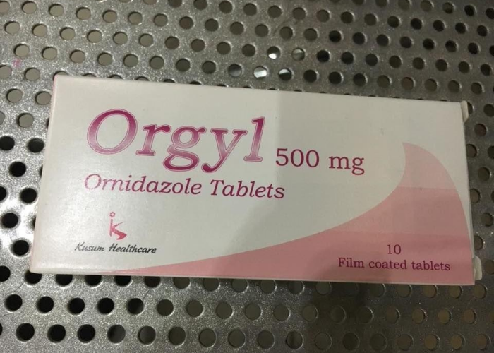 Thuốc Orgyl 500mg Kusum điều trị nhiễm trùng, nhiễm vi sinh vật đơn bào (1 vỉ x 10 viên)