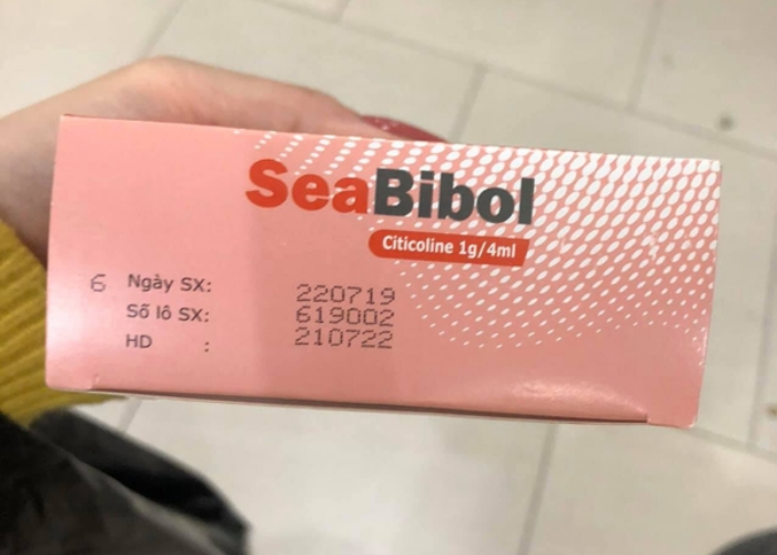 Thuốc Seabibol 1g/4ml Pharbaco điều trị chấn thương sọ não (Hộp 10 ống)