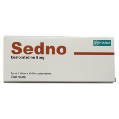 Thuốc Sedno BV Pharma trị viêm mũi dị ứng, mày đay (1 vỉ x 10 viên)