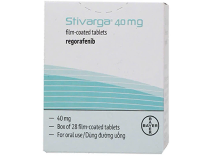 Thuốc Stivarga Bayer điều trị ung thư đại tràng và trực tràng (Hộp 28 viên)
