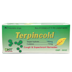 Thuốc Terpincold Hà Tây giảm ho khan và ho do ngứa cổ (6 vỉ x 15 viên)