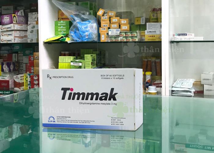 Thuốc Timmak 3mg S.P.M điều trị rối loạn tuần hoàn thể đứng (6 vỉ x 10 viên)