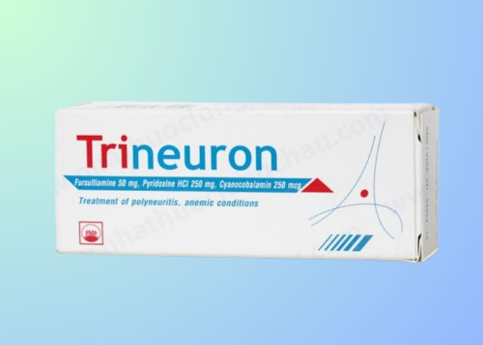 Thuốc Trineuron Pymepharco điều trị thiếu Vitamin B1, B6, B12 (5 vỉ x 10 viên)