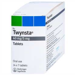 Thuốc Twynsta 40mg/5mg Boehringer điều trị tăng huyết áp vô căn (14 vỉ x 7 viên)